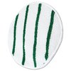 Rubbermaid Commercial Low Profile Scrub-Strip Carpet Bonnet, 17" Diameter, White/Green FGP26700WH00